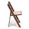 Atlas Commercial Products TitanPRO Brown Resin Folding Chair with Ivory Pad RFC6BRIV - alternate 2